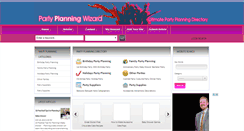 Desktop Screenshot of partyplanningwizard.com